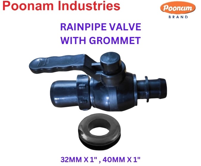 PP Rainpipe Takeoff Valve With Rubber grommer by Poonam Industries